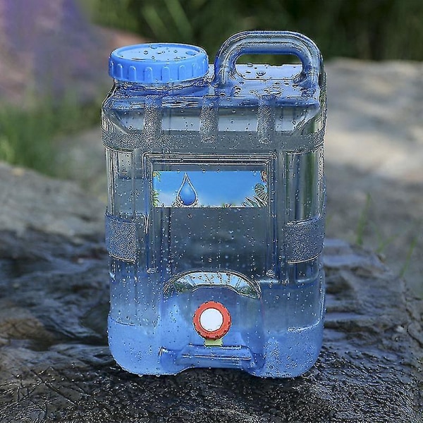 Drikkevandsspand med vandhane 15l Bærbar genanvendelig plastbeholder A 15L