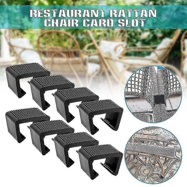 Rattan huonekalujen pidike Monikäyttöinen rottinki sohvan liitin Kiinnike Kestävä ulkorattan tuolin pidike Card Slot  4.3cm   pack Of 8