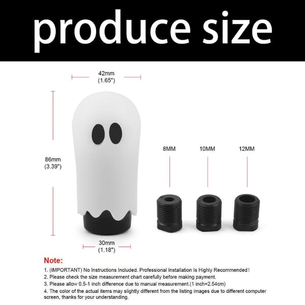 Comfortable Grip Aluminum Gear Shift Knob for Vehicle Interior Customization Projects White 0.14