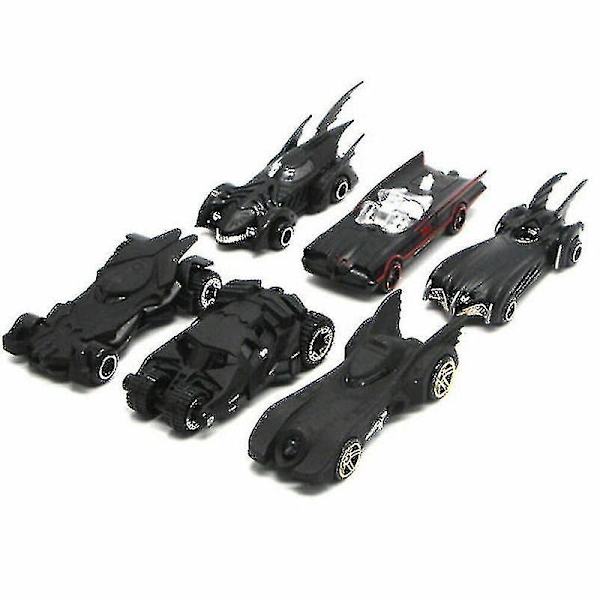 6 kpl Batmobile-autoleluajoneuvoa metallia