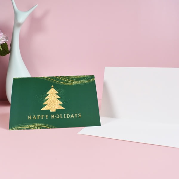24 sæt julekort med kuvert og fold