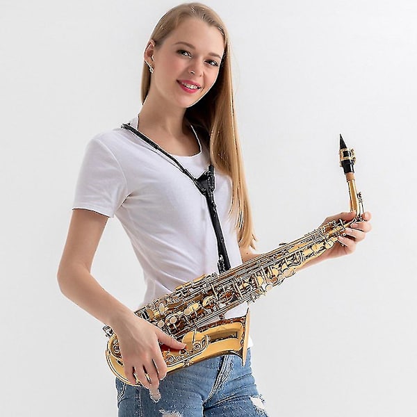Bästa,saxofonrem Saxofon axelrem Saxofon snöre Halsrem Skydd Hals Axel Musikinstrument Tillbehör