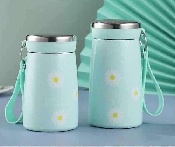 Daisy fresh kreativ vattenkopp, bärbar termoskopp (grön)