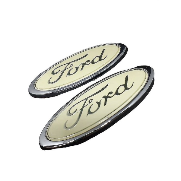 Ford Bagstøvle Emblem Hvid For Mondeo