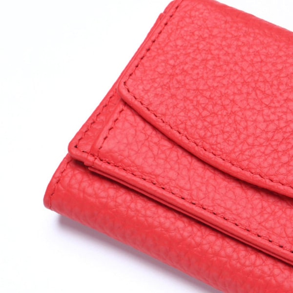 Pieni luottokorttikotelo Naisten nahkainen lompakko Mini Trifold Premium-laukku lahjaksi