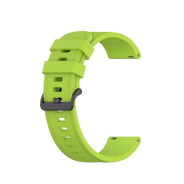 Til Garmin Forerunner 55 20 mm ensfarvet blød silikone urrem Lime Green
