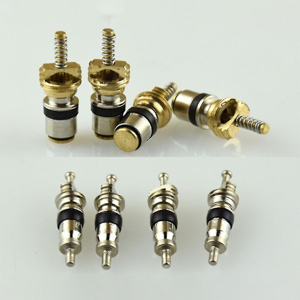 134 stk A/C Schrader-ventiler R12- R134a Kit Air Conditioning Schrader-ventilkjerner Auto Kjøling Schrader-ventilkjerner