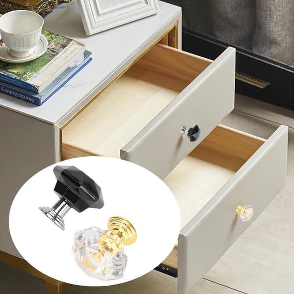 Diamond Shaped Cabinet Door Knobs Cupboard Wardrobe Drawer Pull Handles