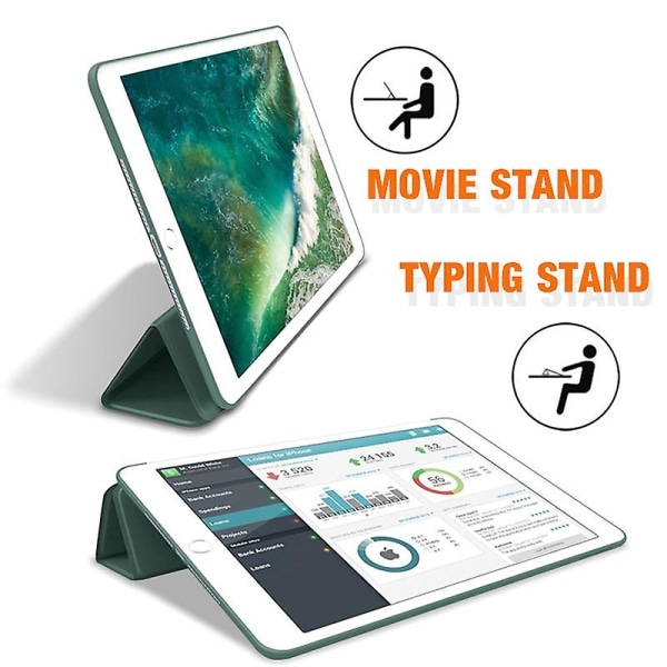 Beskyttende etui i læder til Apple iPad 7., 8. og 9. generation 10,2 tommer Pink