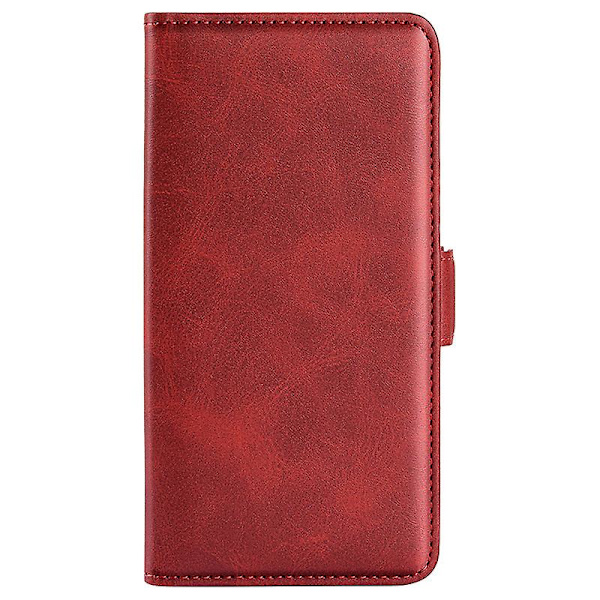 För Samsung Galaxy A35 5G PU Läder Plånboksfodral Flip Telefonfodral med 3 Kortplatser Red