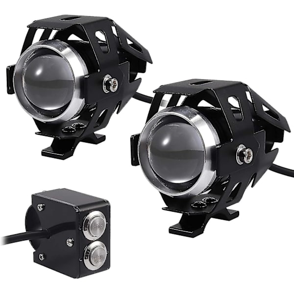 2 stk. 15w Motorcykel Forlygte LED Ekstra Lygte Motorcykel Forlygte Tåge Lygte Projektor LED Motor