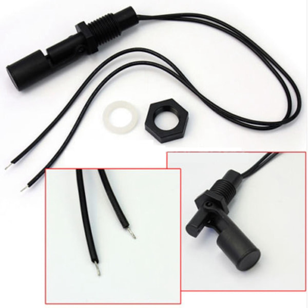 3x Vattennivå Float Switch Vätskenivåsensor Boll - 12v 220v 10w Black