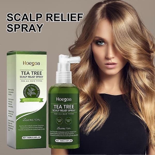 Hårbottenlindrande närande spray TEA TREE balsam 100ml