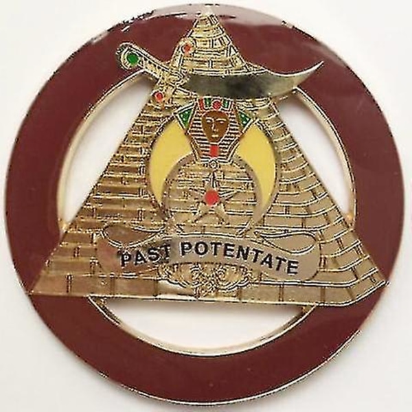 Past Potentate Dark Brown Car Emblem