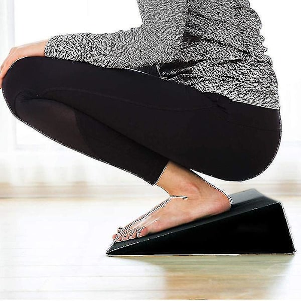 Yogablock i skumgummi, kilformad kloss, vadstretchare, lutande bräda, fotstretchkloss, block för hemmayoga och fitness