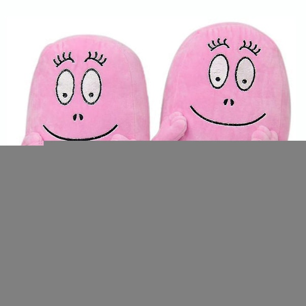 Barbapapa Lämmin Ihastuttavat Anime-Tossut Kotiin Paksuuntunut Pehmo