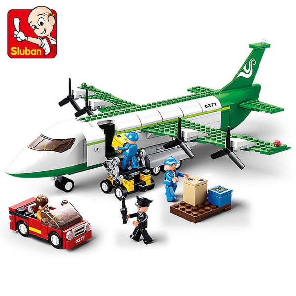 City Cargo Aircraft Plane Storage Airport Airbus Airplane Avion Tekniska Kreativa Byggklossar Pedagogiska Leksaker För Barn| | - 335pcs no box