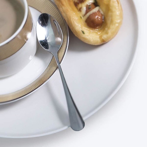 20 stk. espressoskeer, 4,5 tommer mini rustfrit stål kaffeskeer