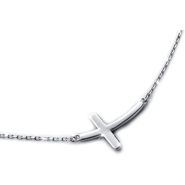 Armbånd for kvinner S925 Sterling Silver Cross Animal Charm Justerbart armbånd Smykker Bursdagsgaver, 7+2 tommer