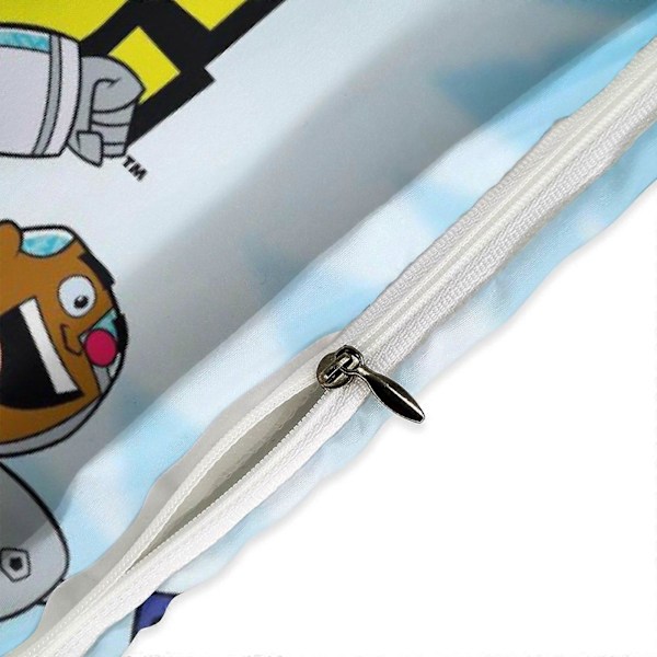 x397 Teen Titans Go 3-delt sengetøjssæt Varmt og behageligt blødt dynebetræk sengetøjssæt med 1 dynebetræk og 2 pudebetræk til soveværelse b397 200x200cm 78x78in