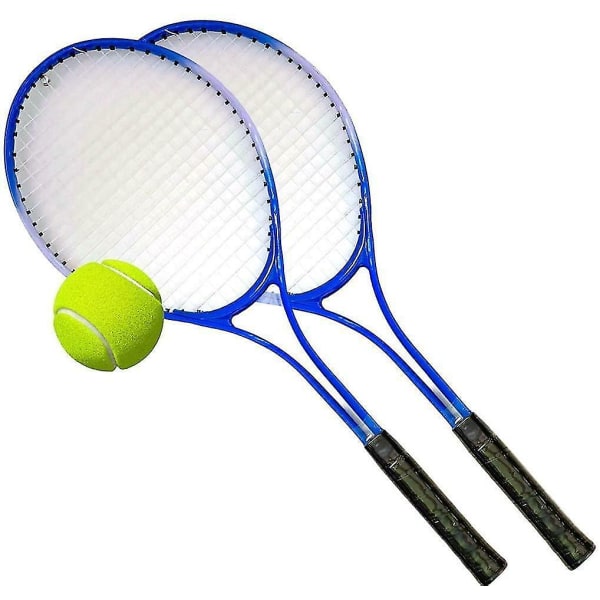 Sæt med 2 tennisketchere med 1 tennisbold og bæretaske, ideelt startsæt til at introducere børn til tennis