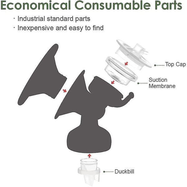 Reservedeler Kompatible Med Avent Comfort Pumpe, Ventil, Membran For Enkelt Og Dobbelt Elektrisk Pumpe