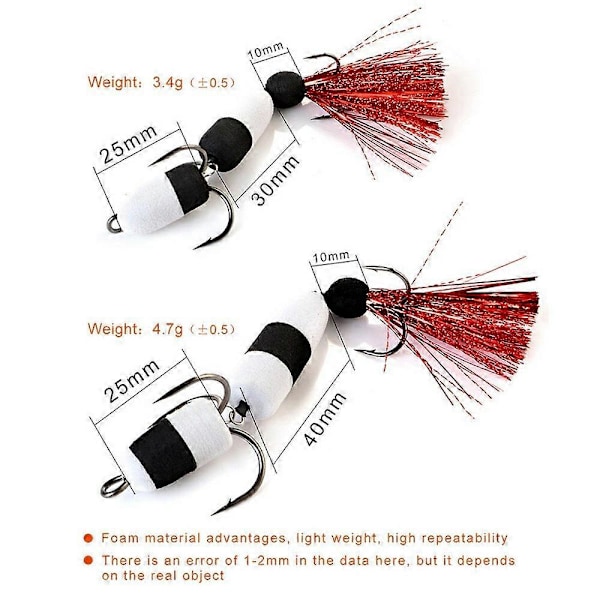 FISHKING Myk Fiskeagn Myk Kunstig Agn med Trippelkrok Bass Fisketilbehør - Multicolor 009
