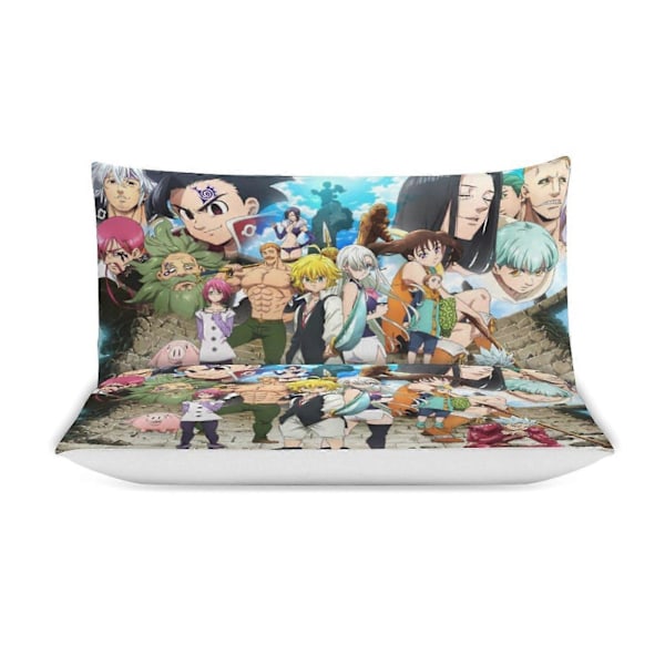 x188 The Seven Deadly Sins 3-delt sengesett Varmt og komfortabelt mykt dynetrekk sengesett med 1 dynetrekk og 2 putetrekk for soverom b188 200x200cm 78x78in