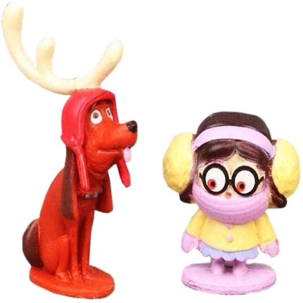 12 st Grinch Actionfigur Leksak Jul Grön Monster Dockmodell Barn Present