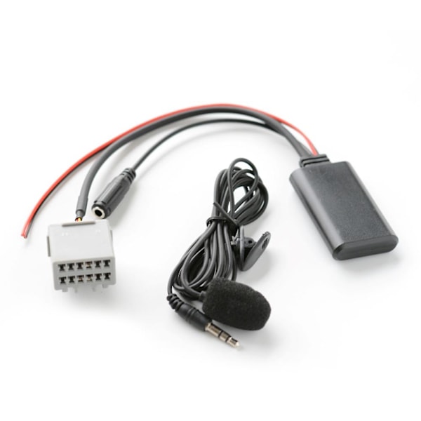 1 sett Bluetooth-kabel for Ford Fiesta 2008-2010 bil Bluetooth 5.0 AUX-adapterkabel med mikrofon