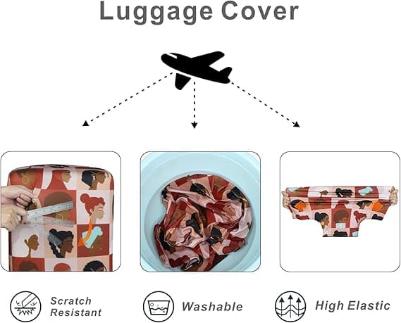 Resväska skyddsfodral passar 18-32 tums bagage