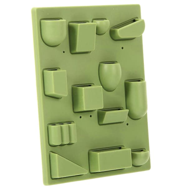 Dockhus Väggställ Miniatyr Dekorativ Organizer för Dekor Plast