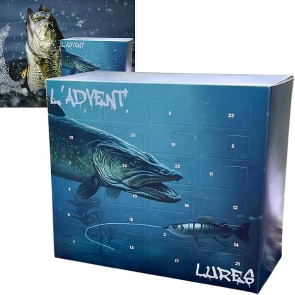 2025 Julefiske Adventskalender til Voksne med Agnsæt [JSR Parker [Combination model]