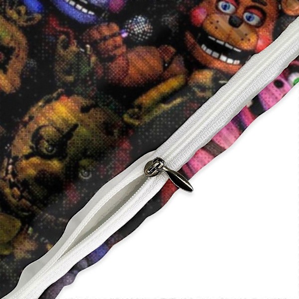87v Five Nights at Freddy's 3-delt sengesett Varmt og komfortabelt mykt dynetrekk sengesett med 1 dynetrekk og 2 putetrekk for gutter jenter 135x200cm 53x78in