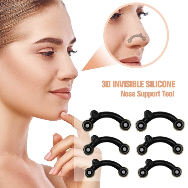 3 storlekar i 1 Nose Up Lifting Shaping Clip Nose Reshaper Face Corrector Tool Kit