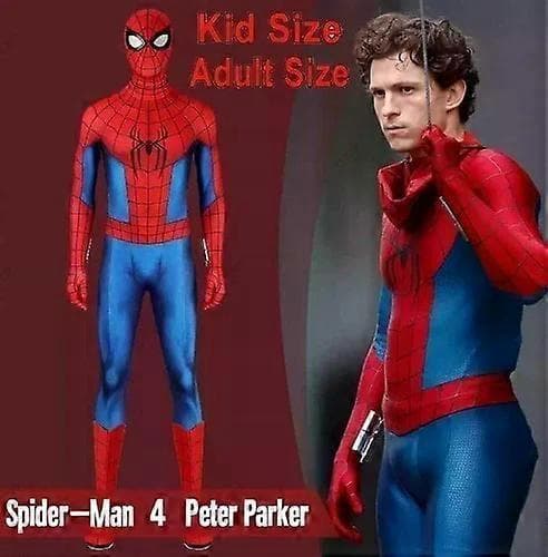 Spiderman 4 New Day Jumpsuit Cosplay Kostume Børnedragt Halloween 140