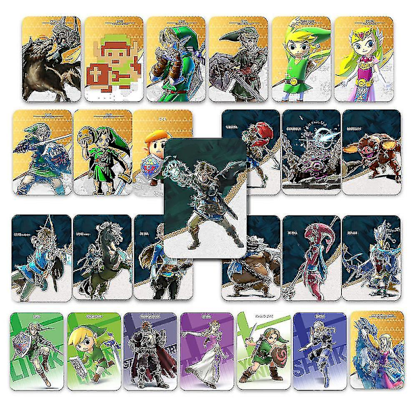 38 stk./sæt Nfc Amiibo-kort - Linkage-kortsæt til The Legend Of Zelda: Breath Of The Wild - Tears Of The Kingdom-gaver