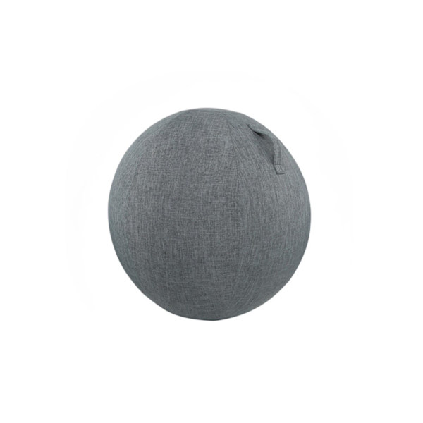 Dammsäker halkfri träningsboll i bomull och linne, praktisk fint stickad yogabollskydd för hemmet Beige
