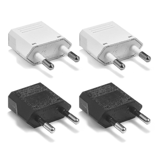 4pcs European To Us/ca Plug Dapter Converter Europe To Usa Power Outlet Adapters