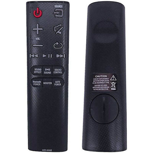 Vaihdettava kaukosäädin Ah59-02692e yhteensopiva Samsung Soundbar-järjestelmän kanssa Ah59-02692e Ps-wj6000 Hw-j355 Hw-j355/za Hw-j450 Hw-j450/za