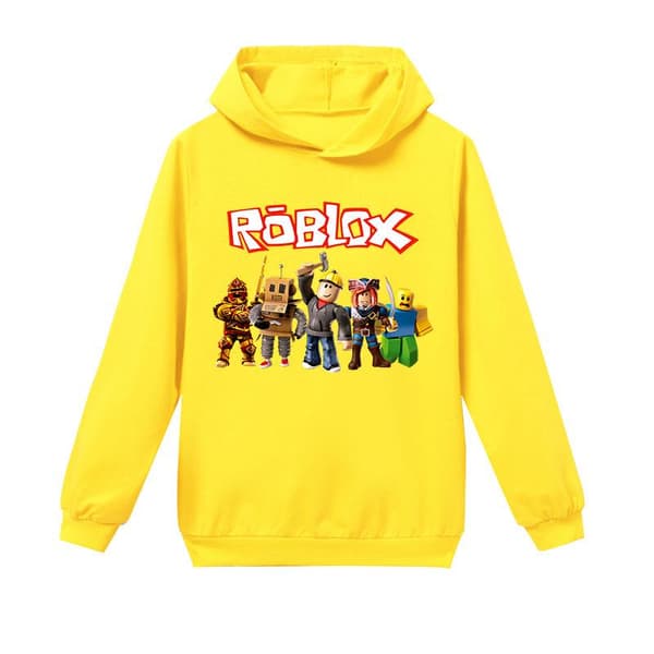 Roblox Børnetrøje Jakke Trøje, Sort, Sort, Sort gul yellow 100