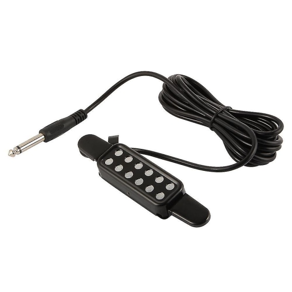 Svart Clip-on Akustisk Gitarr Pickup
