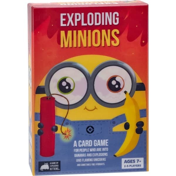 Exploding Minions av Exploding Kittens - Kortspill for voksne, tenåringer og barn - Morsomme familiespill - Et russisk rulett-kortspill