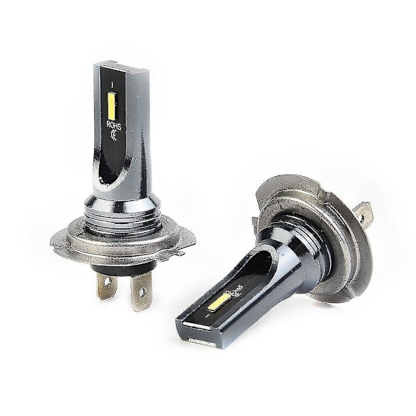 2 st H7 LED-strålkastare Halogenlampor Kit Bil Dimljus 3000k Fel Fri Gul
