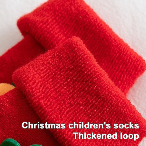 Jouluiset lasten villasukat talvella Lämpimät ja paksut kuumat sukat