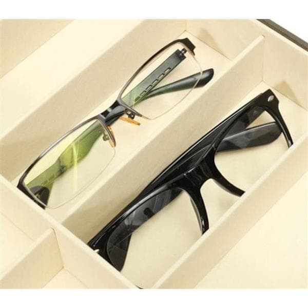 Eyeglass Case 8 Compartments / Eyeglass Storage - Eyeglasses Storage Black
