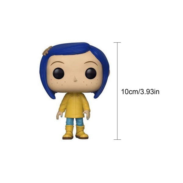 Animaatio: Coraline sadetakissa Vinyylihahmo Lelulelu Lahja faneille, 100% uusi