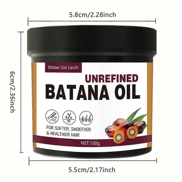 Batana Oil Hårmask, Återfuktande Hårmask för Rötterna, Utjämnande och Fluffig Hårbehandling Hårmask 2pcs