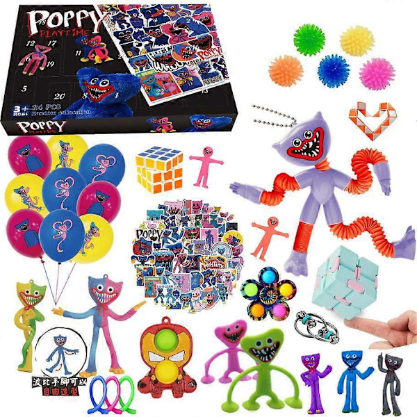 Bobby Julkalender med Blind Unzip - Riv Ner DIY Leksak Blind Box Set C