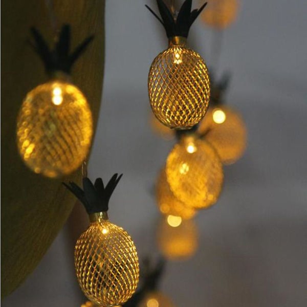 Led ananasformade String Lights Batteridrivna Fairy Lights